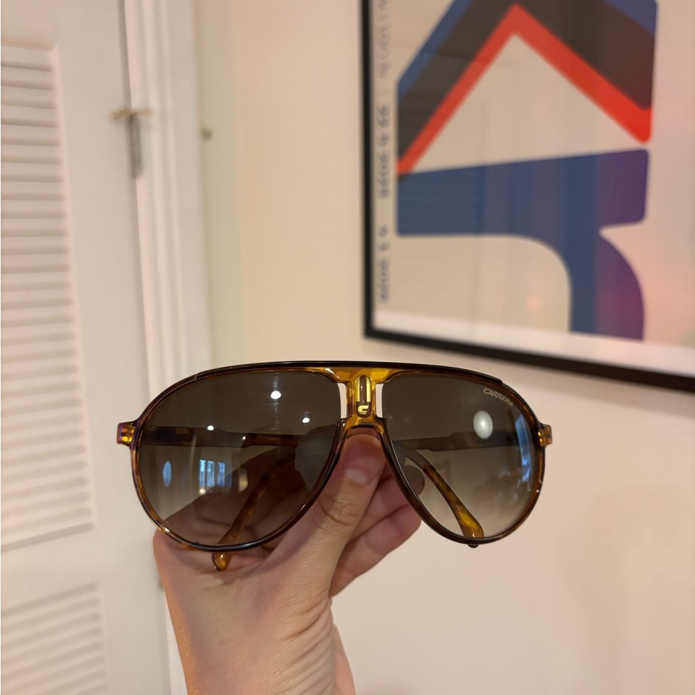 Carrera Brown Aviator Sunglasses